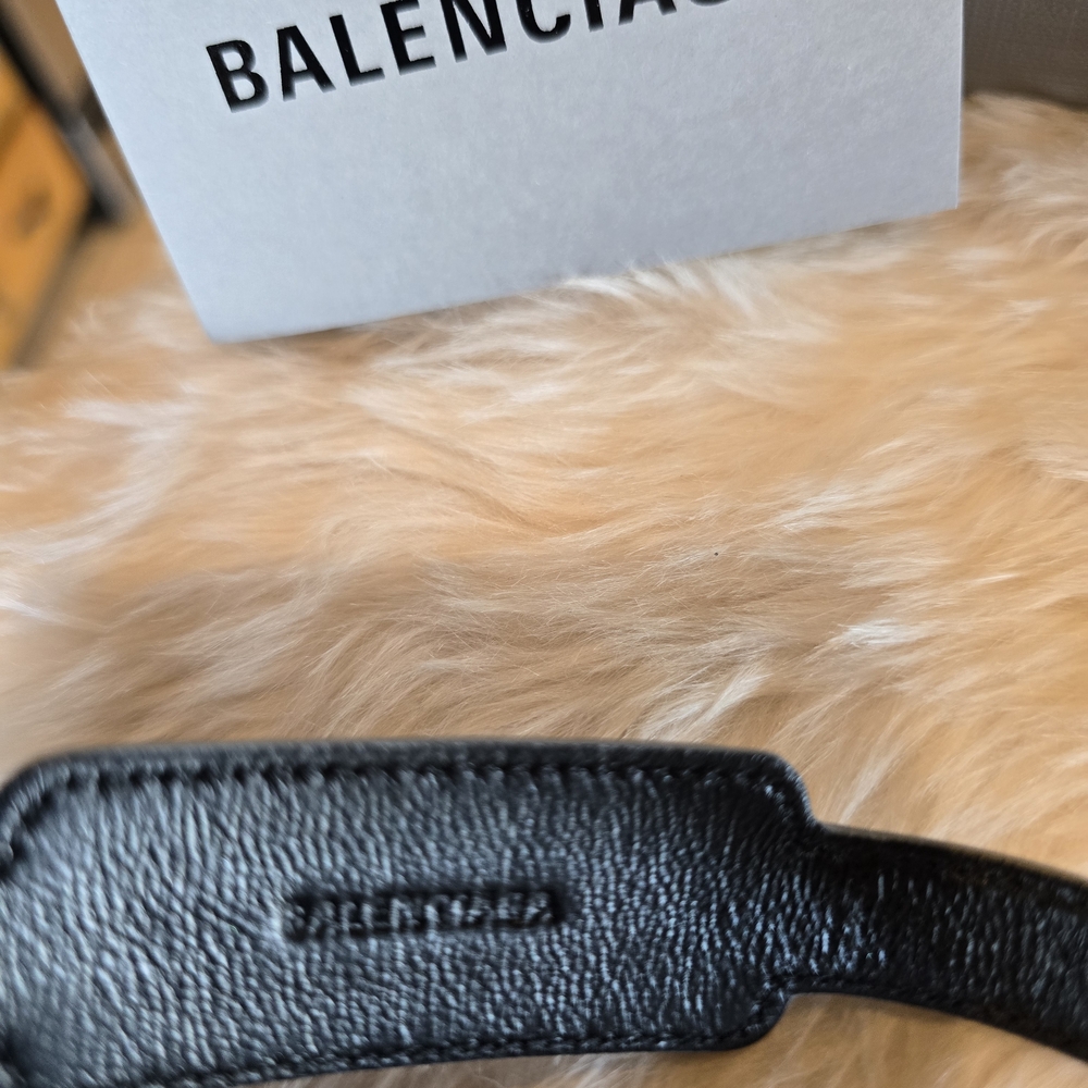 Balenciaga Silver Leather Bracelet - Picture 5 of 5